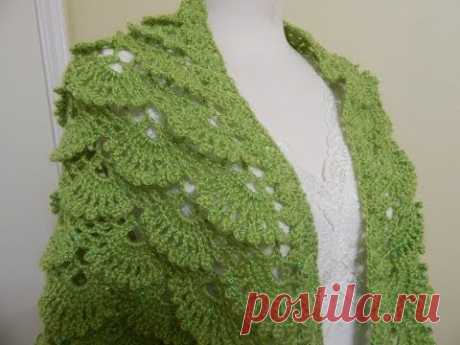 Shawl Triangular Crochet parte 1 de 2