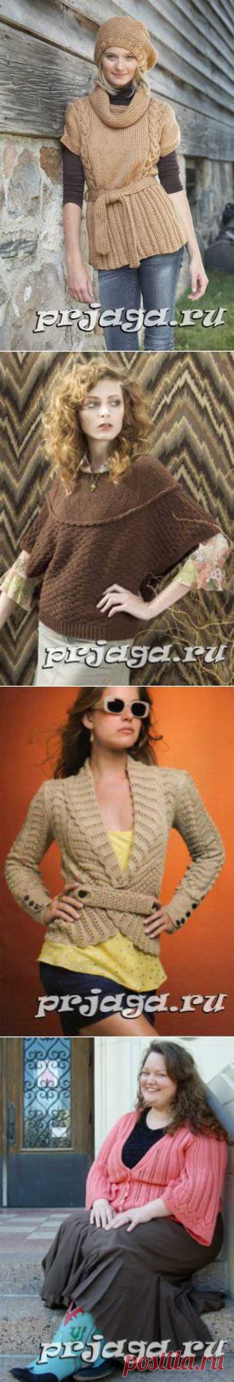 Женский пуловер и свитер крючком или спицами