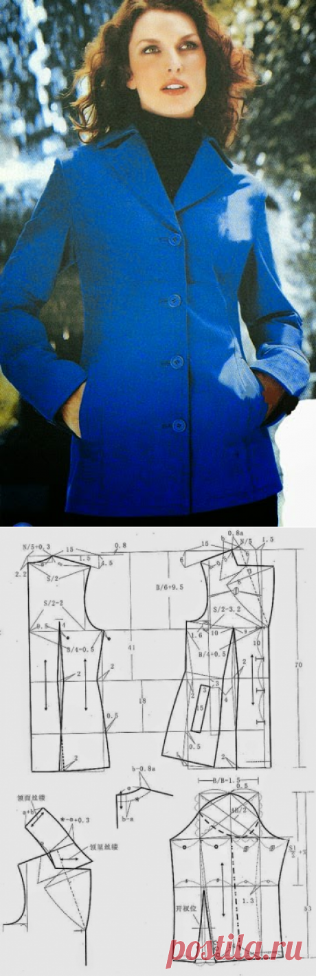 Пальто.Схемы моделирования.Китай.