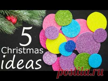 5 CUTE Chtistmas Ideas from FOAMIRAN New Year Crafts