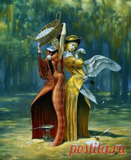 Illusions of Absurdity. Division of Prime Cause, Michael Cheval (Михаил Хохлачев), арт галерея живописи. Страница get.