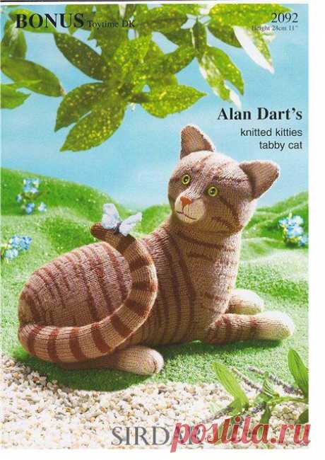 Вязание игрушки Полосатый кот, Алан Дарт.