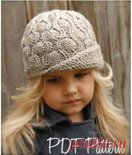 Knitting PATTERN-The Harmony Cloche' (Toddler, Child, Adult sizes)