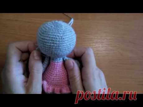 Как пришить подвижные лапки (ручки) к игрушке амигуруми - YouTube