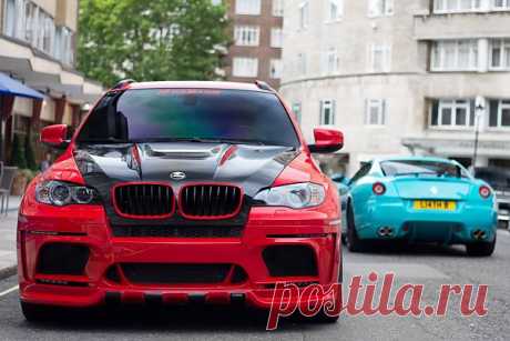 BMW X6M Hamann Tycoon EVO М &amp; Ferrari 599 GTB Fiorano.