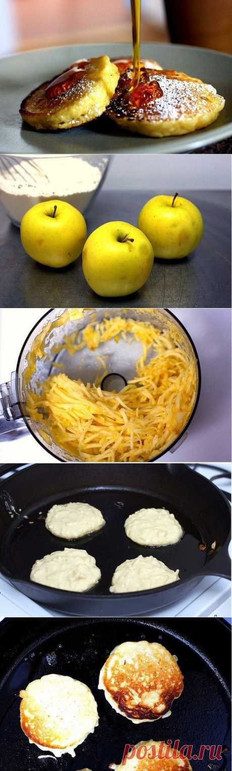 Яблочные оладушки - рецепт и способ приготовления, ингридиенты | sloosh