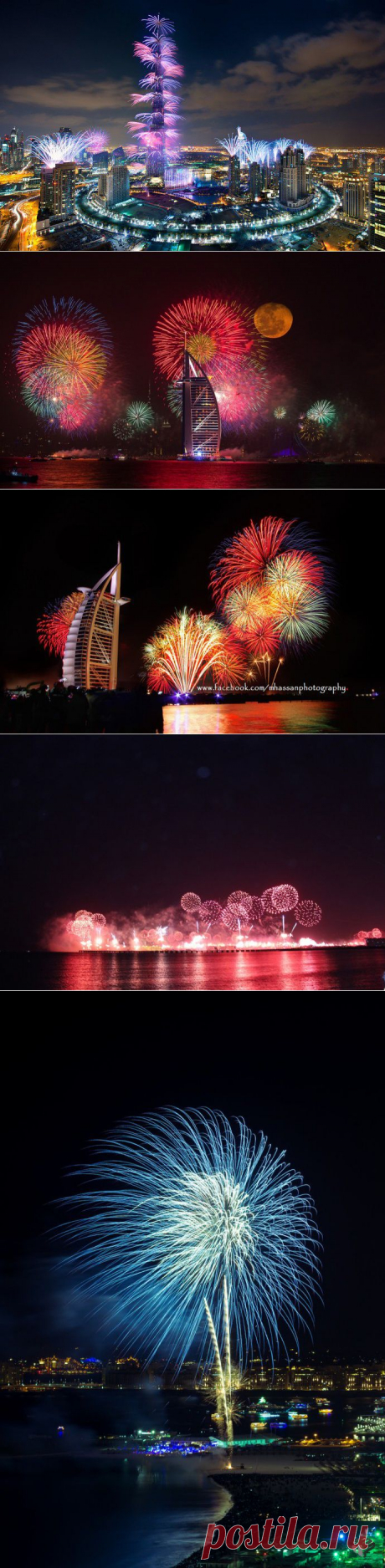 10 потрясающих фотографий фейерверк-шоу в Дубае | В мире интересного