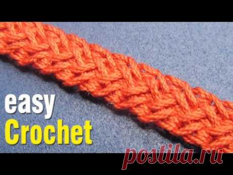 Easy Crochet: How to Crochet 3-stitch Romanian Cord. Free a Romanian Cord diy tutorial.
