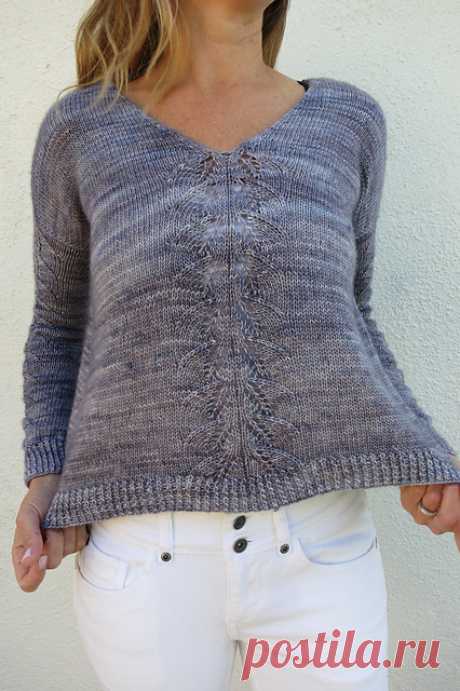 Пуловер с ажурной спинкой Disoux