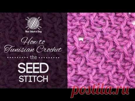 How to Crochet the Tunisian Crochet Seed Stitch