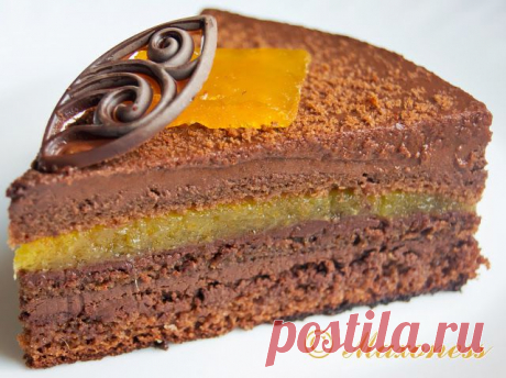Торт «Захер» с апельсином и шоколадом от Уильяма Кёрли.