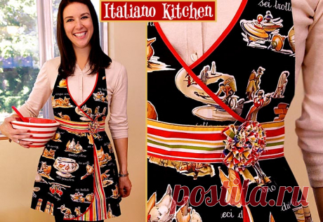 Italiano Kitchen: Mama Apron | Sew4Home