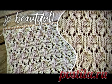 Вяжем быстро роскошный узор: для топа, майки, кардигана!!! 💥💥💥 Super easy knitting pattern