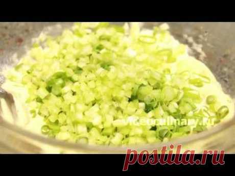 Яичный салат - Видеокулинария.рф - видео-рецепты Бабушки Эммы
