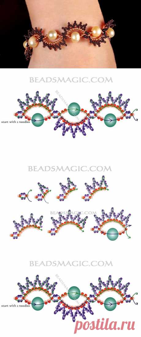 Эффектный браслет &quot;Peles&quot;..
