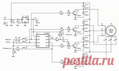 Контроллер шагового двигателя на PIC12F629 - Микроконтроллеры и Технологии