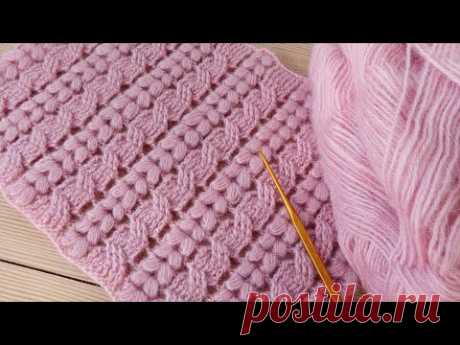 Всего 2 ряда - УЗОР выглядит просто превосходно! ВЯЗАНИЕ КРЮЧКОМ для начинающих EASY Pattern Crochet