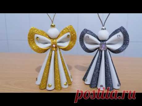 Diy Christmas decorations Angel/Di christmas ornamentsFoam sheet/Diy creazioni natalizie gomma eva