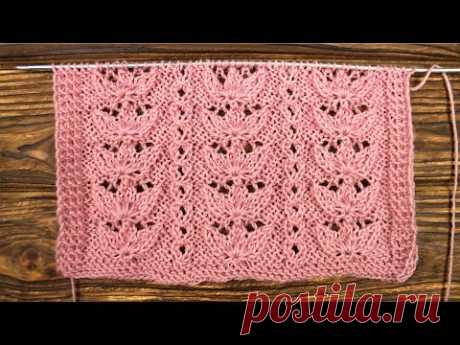Knitting design. Нежный узор Тюльпаны или бодрящий кофе в зернах. Копилка турецких узоров