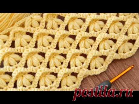 This Crochet Pattern is absolutely amazing! Unique Crochet Stitch blanket model