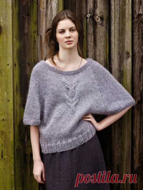 Мир хобби: Пуловер из толстой пряжи (вязание спицами)