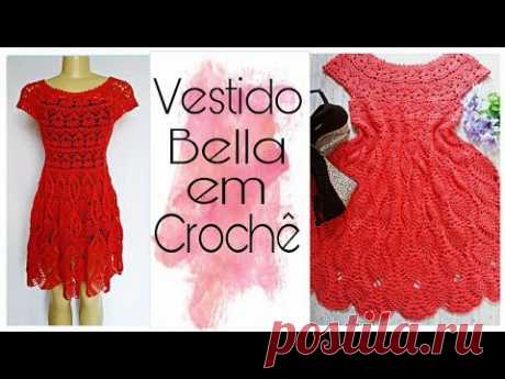 VESTIDO BELLA EM CROCHÊ|Jislaine Silva #semprecirculo #croche