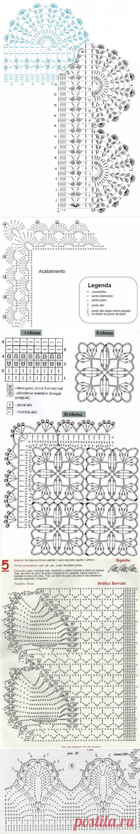 Красивая кайма: схемы обвязки края — Сделай сам, идеи для творчества - DIY Ideas