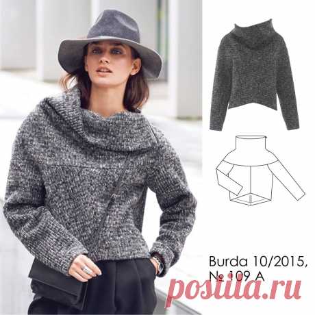 Burdastyle Russia в Instagram: «Пуловер с широким цельнокроеным воротником №109 А — выкройка из Burda 10/2015  #109_10_2015burda Купить выкройку вы можете на нашем сайте.…» Burdastyle Russia сделал(-а) публикацию в Instagram: “Пуловер с широким цельнокроеным воротником №109 А — выкройка из Burda 10/2015  #109_10_2015burda…” • Посмотрите все фото и видео @burdastylerussia в его/ее профиле.