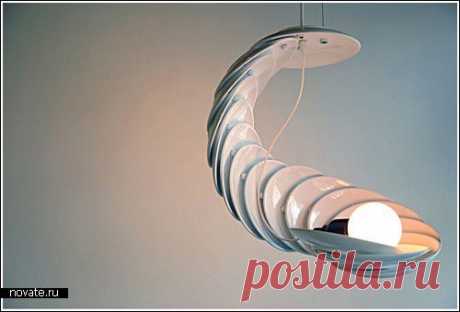 Тарелки + лампочка = люстра | Идеи вашего дома | Архитектура и интерьер