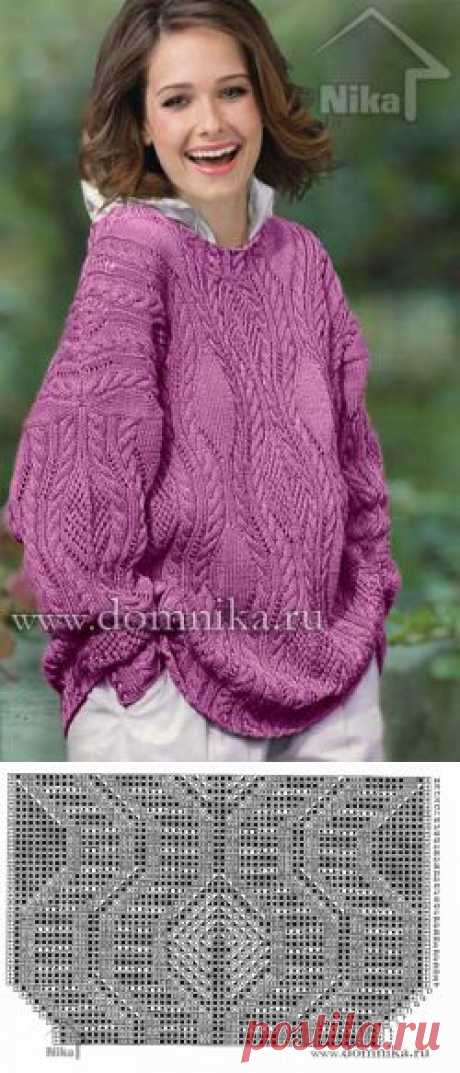 Вязание спицами свитера для женщин