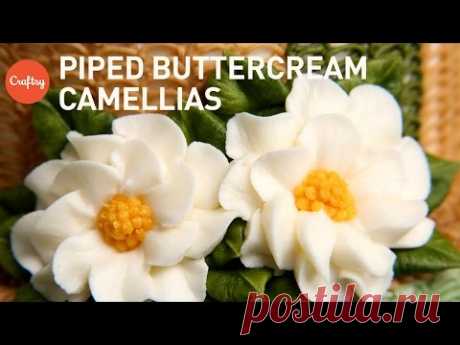 Piping Simple Buttercream Flowers: Camellia | Cake Decorating Tutorial with Christina Ong