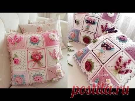 Very creative and stylish crochet cushion covers designs//Crochet Free pattern ideas