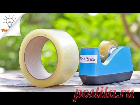 9 Ideas with Adhesive Tape | Thaitrick - YouTube