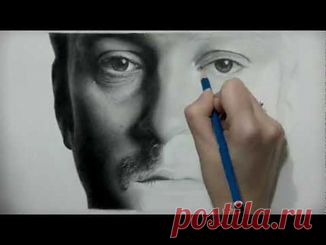 Derren Brown time-lapse drawing - YouTube