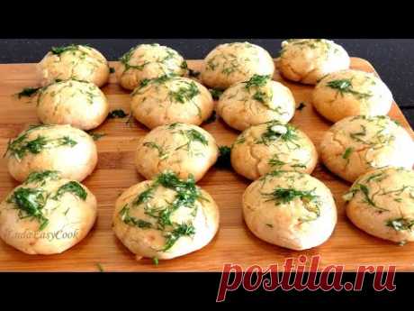 Вкусные #Булочки на Кефире с Сыром, Чесноком и Зеленью. Очень быстро и просто [LudaEasyCook]