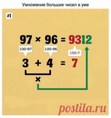 Математические хитрости — Полезные советы