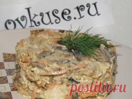 Салат с грибами и курицей - пошаговый рецепт с фото / Простые рецепты