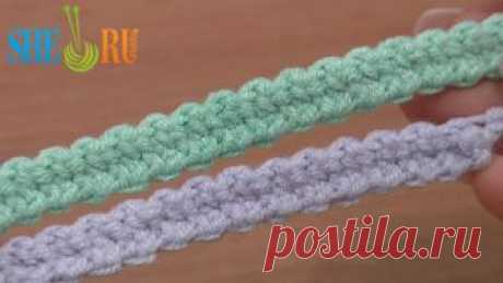 Romanian Point Lace Урок 48 Широкий шнур гусеничка https://sheru.ru Этот вязаный крючком шнур является более широкой и утолщенной версией шнура-гусенички, выполненного в классическом варианте. Широкий шнур-гус...