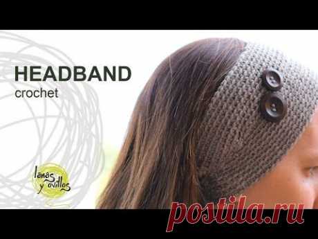 Tutorial Easy Crochet Headband in English