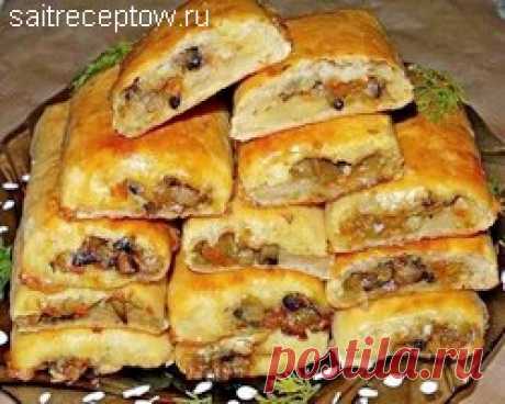 Картофельные пирожки с грибами;  Сайт рецептов