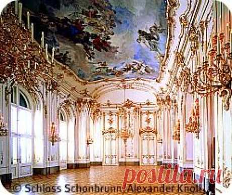 Small Gallery, Schönbrunn Palace, Vienna  | Найдено на сайте vienna-unwrapped.com.