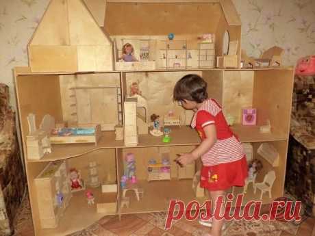 Кукольный домик своими руками от папы. Мечта каждой девочки