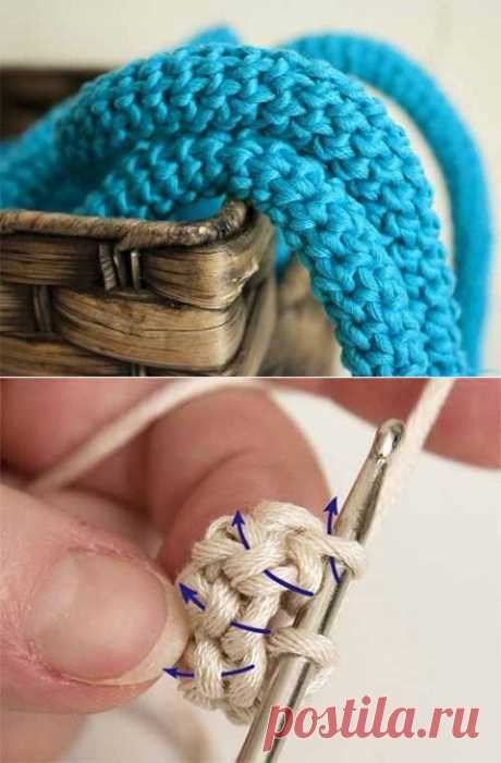 Как связать круглый шнур крючком | Искусница