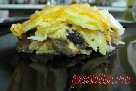 Картофельно-грибная запеканка с ароматом тимьяна
