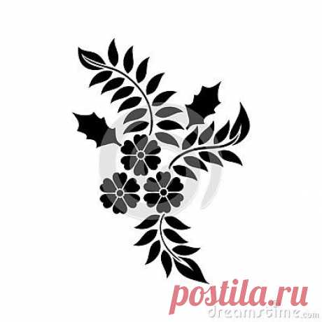 Photo by Nirbhay Kumar on dreamstime
 · · · Black and white Floral Scroll design elements. vector illustration of flowers and leaf. laser cutting design