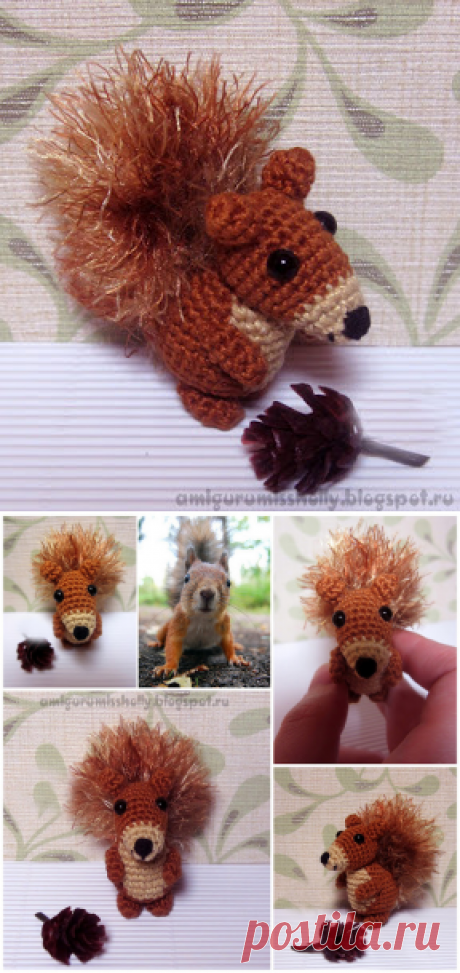 Амигуруми белочка вязаная крюком :: Amigurumi by Miss Holly