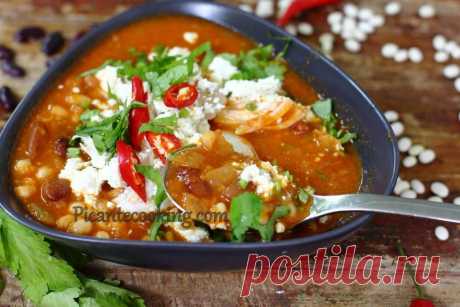 Квасолевий суп в мексиканському стилі | Picantecooking