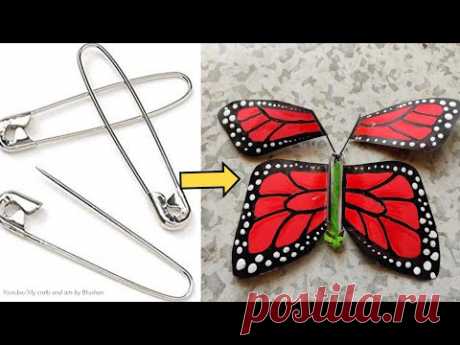 Amazing DIY hack Flying Butterfly, How to make a butterfly robot run on a rubber band