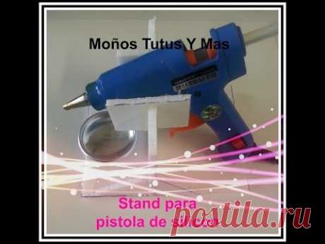 BASE PARA PISTOLA DE SILICON Paso a Paso GLUE GUN STAND Tutorial DIY How To PAP