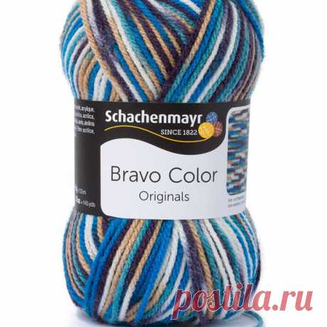 Пряжа "Schachenmayr Originals. Bravo Color", 133 м, 50 г, цвет: 02128 | Купить с доставкой